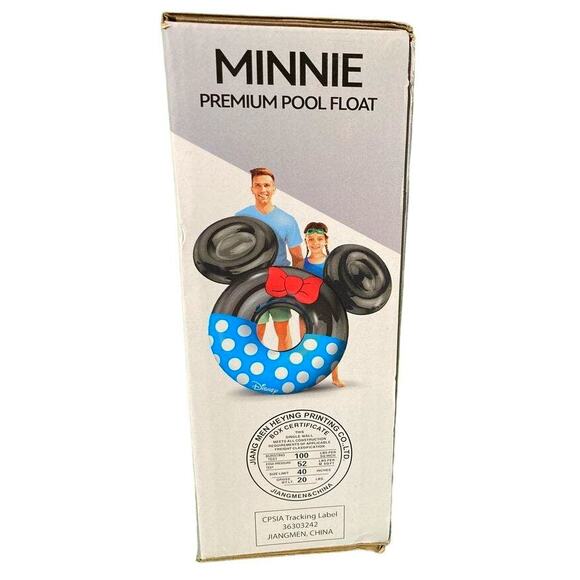 GoFloats, Huge Vinyl Minnie Mouse Pool Float, 66" x 44" x 13", 300 Lbs. Capacity - Picture 5 of 10